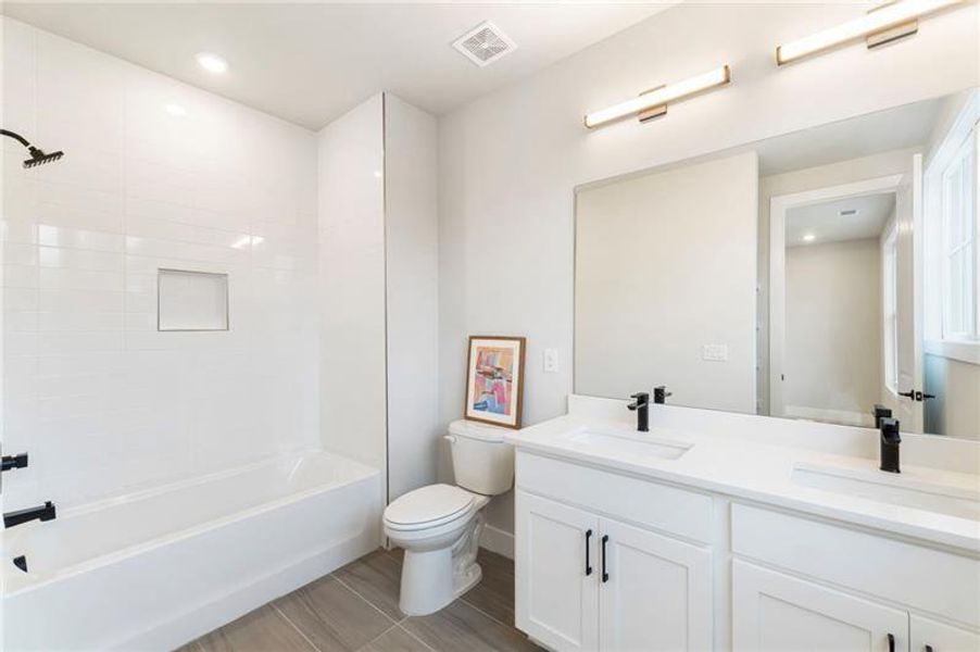 Furnished interior view inside a new home in , Atlanta (Image 19). Furnished interior view inside a new home in , Atlanta (Image 19).