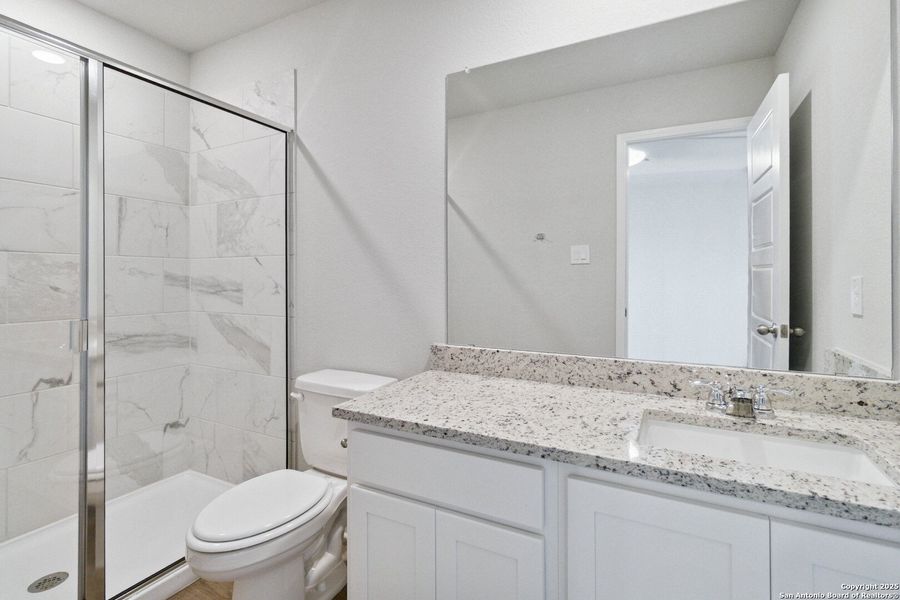 Furnished interior view inside a new home in , Converse (Image 10).