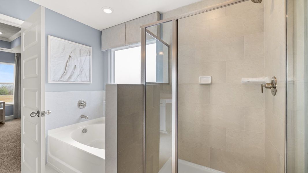 Representative furnished interior of a home built from the Savannah by D.R. Horton in Evergreen Crossing, Locust Grove (Image 30).
