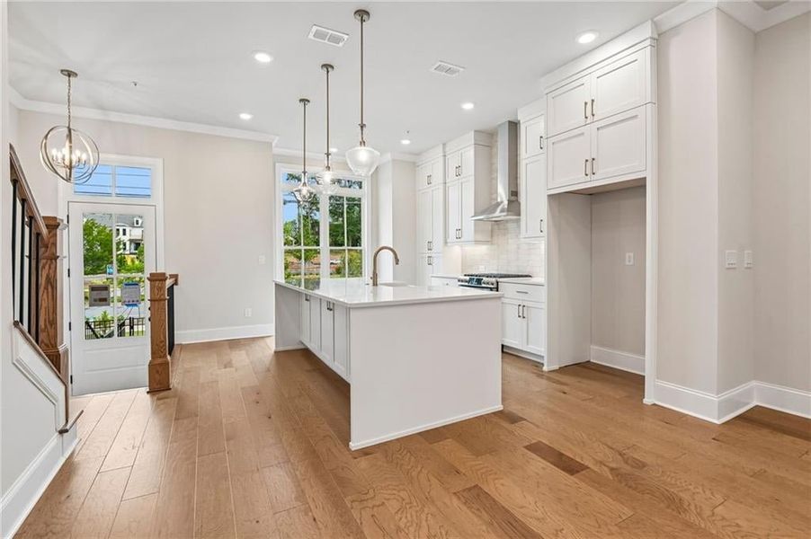 Furnished interior view inside a new home in Byers Park, Alpharetta (Image 8).
