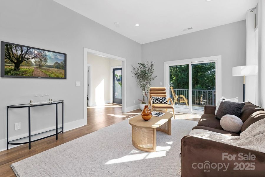 Furnished interior view inside a new home in , Charlotte (Image 31).