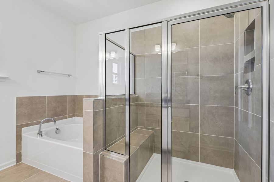 Furnished interior view inside a new home in Terraces at the Exchange, Fort Mill (Image 5).