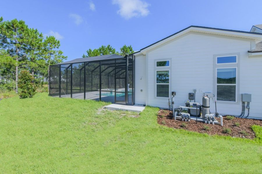 Representative exterior details of a home built from the Caspian by Riverside Homes in Hidden Creek at SilverLeaf, St. Augustine (Image 37).