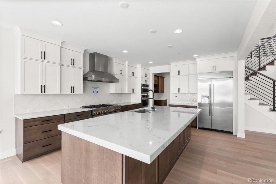 Furnished interior view inside a new home in Luxe at The Canyons, Castle Pines (Image 7).
