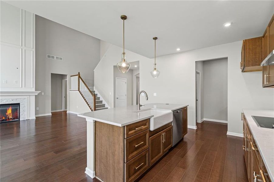 Furnished interior view inside a new home in Twin Lakes, Hoschton (Image 6).
