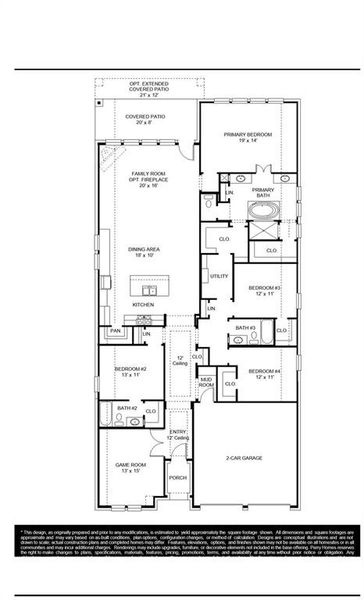 2D floor plan layout of this home in Hillstead, Lavon, TX (Image 3).