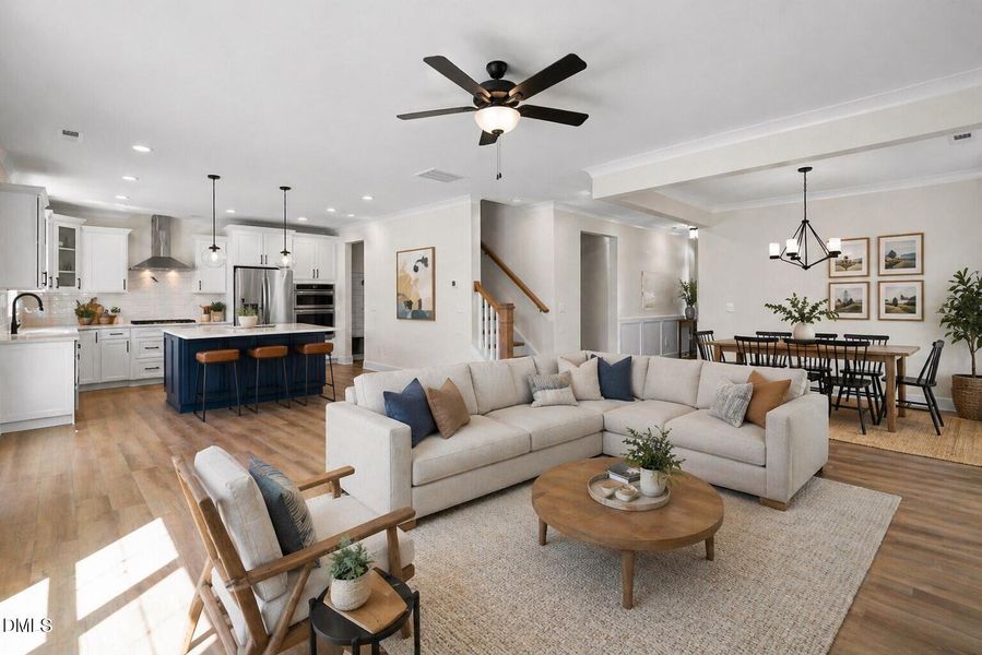 Drexel living & dining room