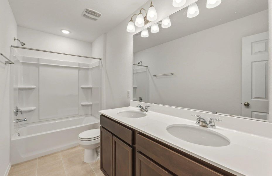 Furnished interior view inside a new home in Patterson Ranch, Georgetown (Image 9).