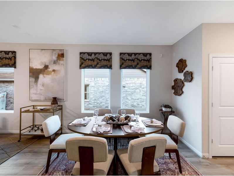 Representative furnished interior of a home built from the Pecan by CastleRock Communities in Chasin Heights, Converse (Image 9). Representative furnished interior of a home built from the Pecan by CastleRock Communities in Chasin Heights, Converse (Image 9).