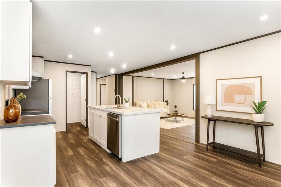 Furnished interior view inside a new home in , Ellijay (Image 14).