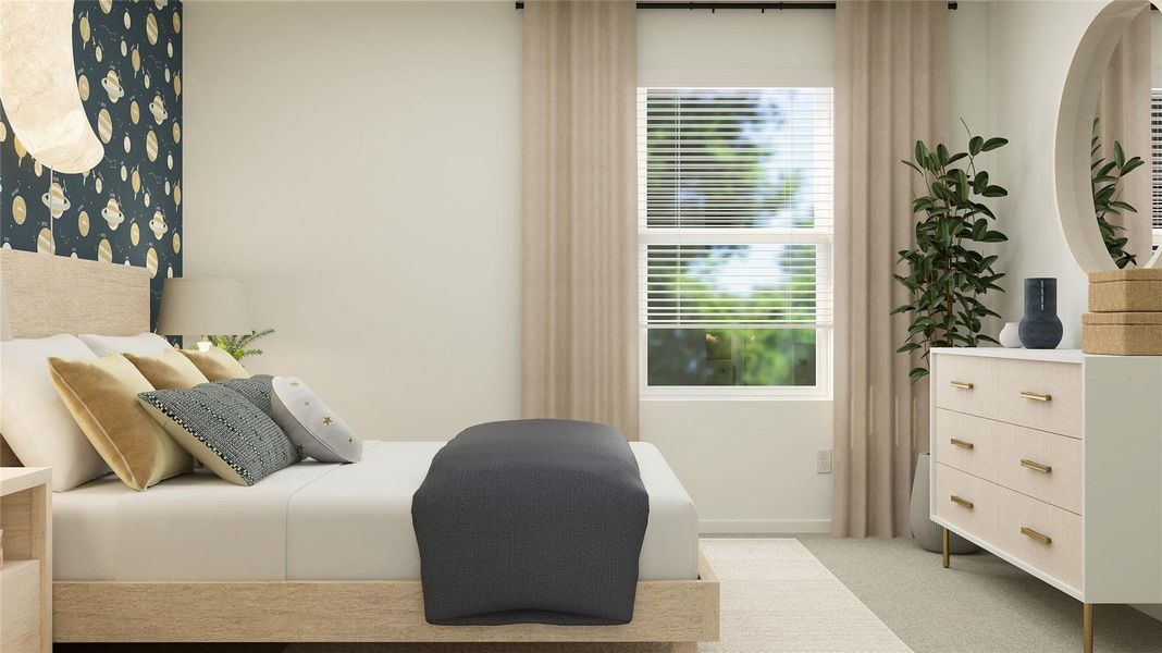 Furnished interior view inside a new home in River Bridge Ranch, San Marcos (Image 31).