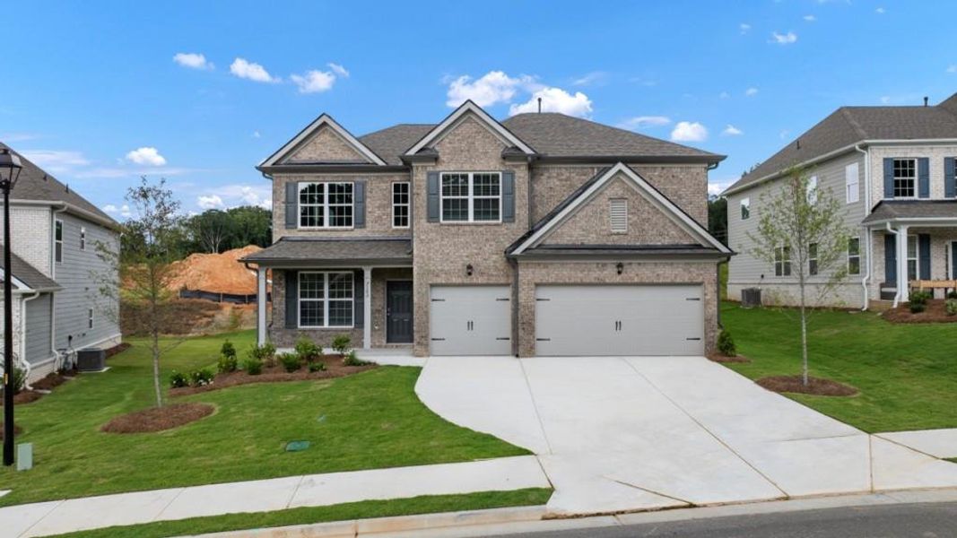 Front exterior of a new home in Butner Estates, College Park, GA, highlighting curb appeal (Image 23).