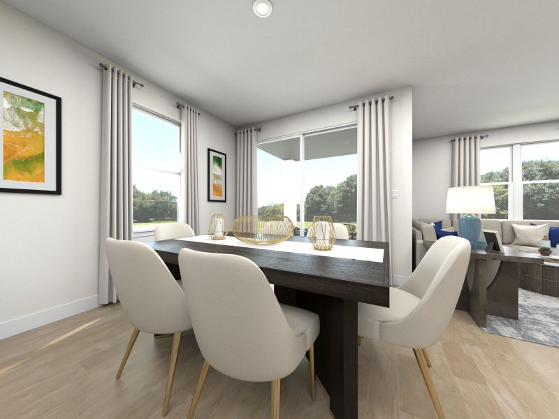 Furnished interior view inside a new home in Coasterra - Reserve Series, Palmetto (Image 4).