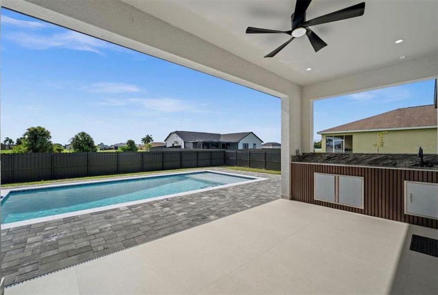 Exterior details and patio area of a home in , Cape Coral (Image 29). Exterior details and patio area of a home in , Cape Coral (Image 29).