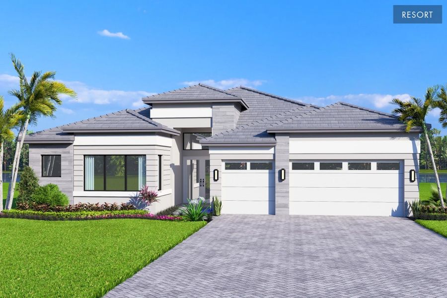 Representative exterior photo of a completed home built from the Lucerne by GL Homes in Valencia Vista at Riverland, Port St. Lucie, FL (Image 2). Representative exterior photo of a completed home built from the Lucerne by GL Homes in Valencia Vista at Riverland, Port St. Lucie, FL (Image 2).