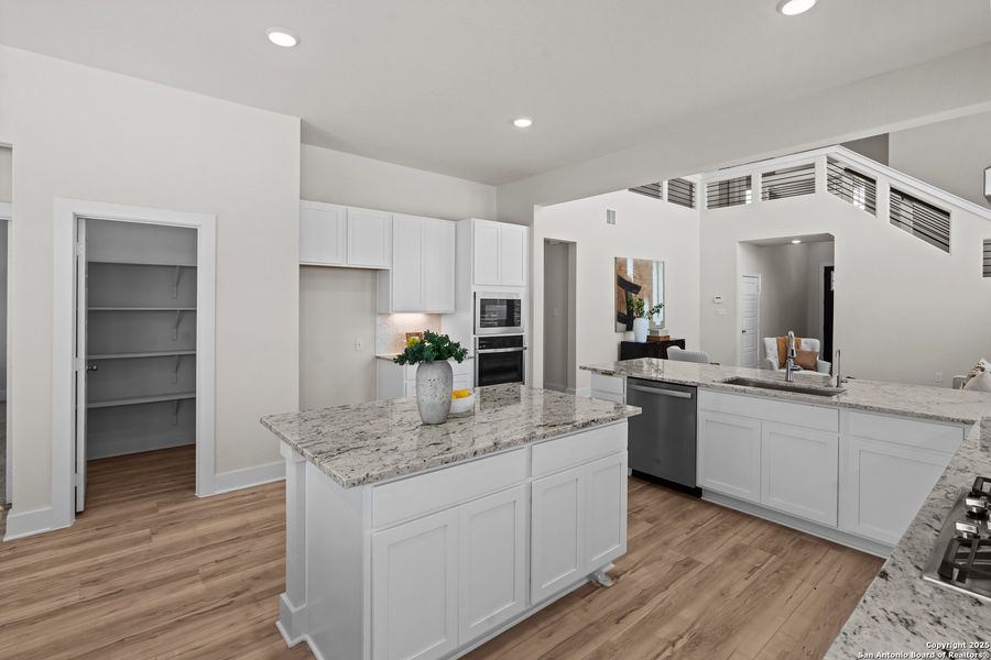 Furnished interior view inside a new home in Hunters Ranch, San Antonio (Image 15). Furnished interior view inside a new home in Hunters Ranch, San Antonio (Image 15).