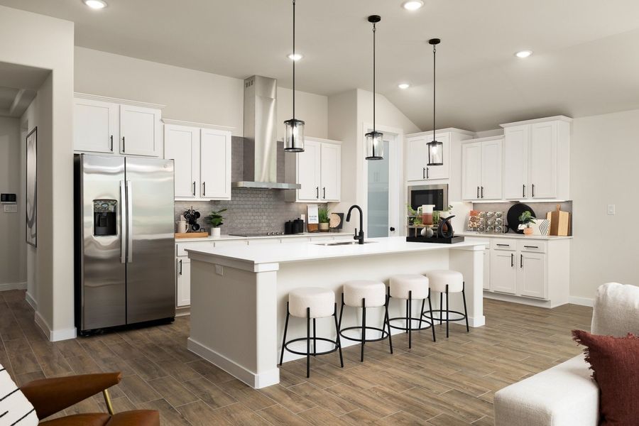 Representative furnished interior of a home built from the Duranta by Hakes Brothers in The Heights at Riverbend II, Brownsville (Image 5).