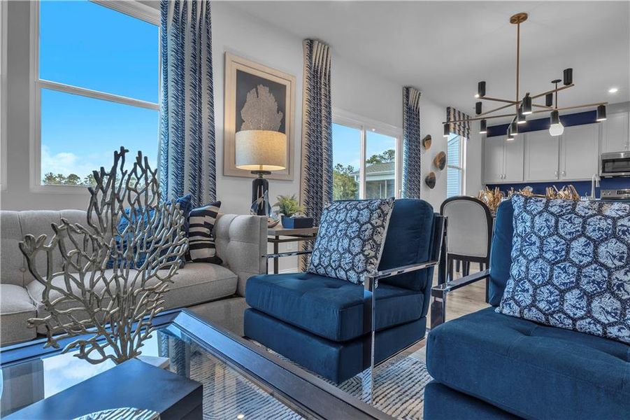 Furnished interior view inside a new home in Riverside Ridge, Lawrenceville (Image 29).