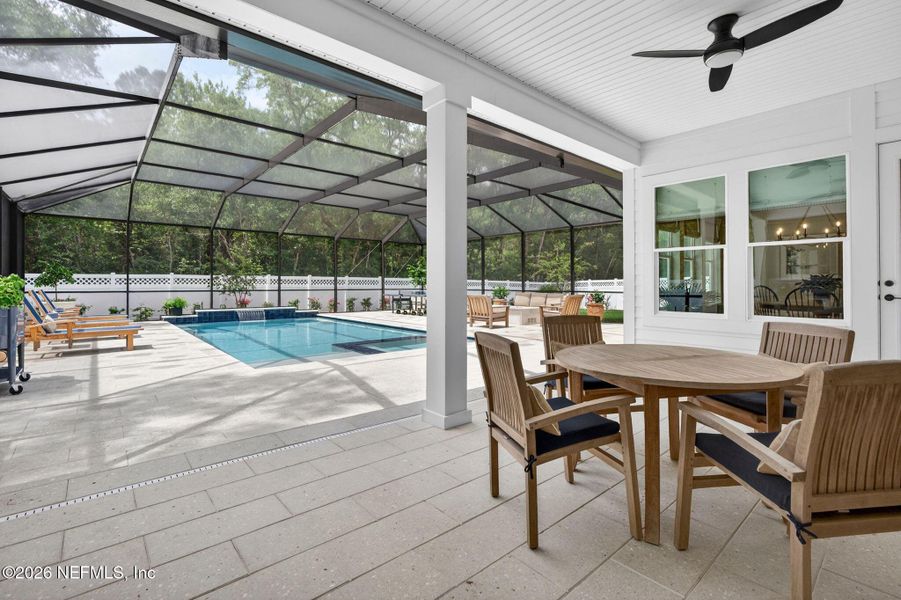 Exterior details and patio area of a home in SilverLeaf, St. Augustine (Image 28).