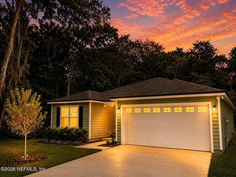 Front exterior of a new home in , Jacksonville, FL, highlighting curb appeal (Image 26).