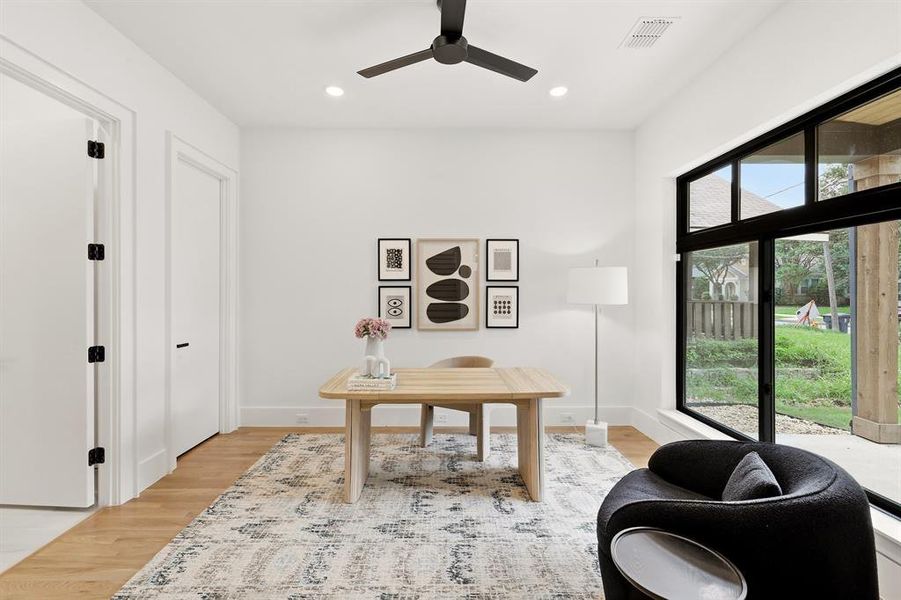 Furnished interior view inside a new home in , Dallas (Image 9).