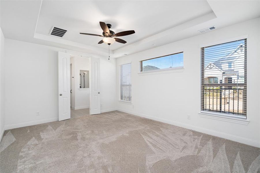 Large Primary Bedroom with ceiling fan