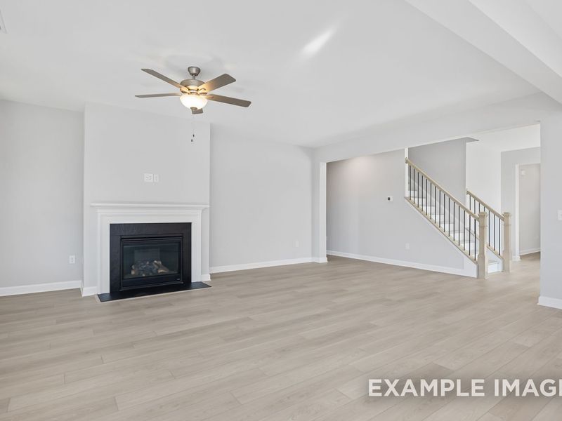 Representative unfurnished interior of a home built from the The Cypress II by Davidson Homes LLC in Tobacco Road, Angier (Image 25). Representative unfurnished interior of a home built from the The Cypress II by Davidson Homes LLC in Tobacco Road, Angier (Image 25).