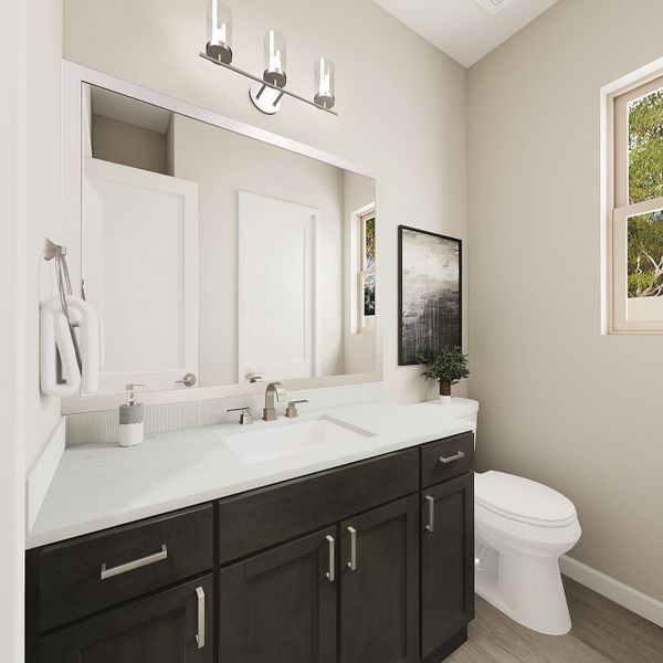 Representative furnished interior of a home built from the Calderwood Plan 4504 by Tri Pointe Homes in Soleo, San Tan Valley (Image 12).