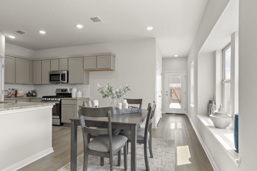 Furnished interior view inside a new home in Blanco Vista, San Marcos (Image 11).