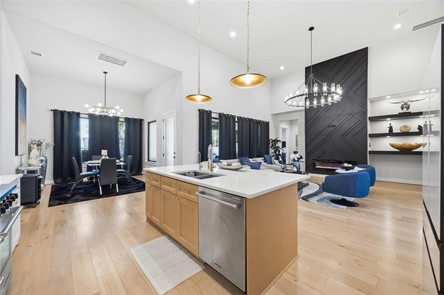 Furnished interior view inside a new home in Artavia, Conroe (Image 42).