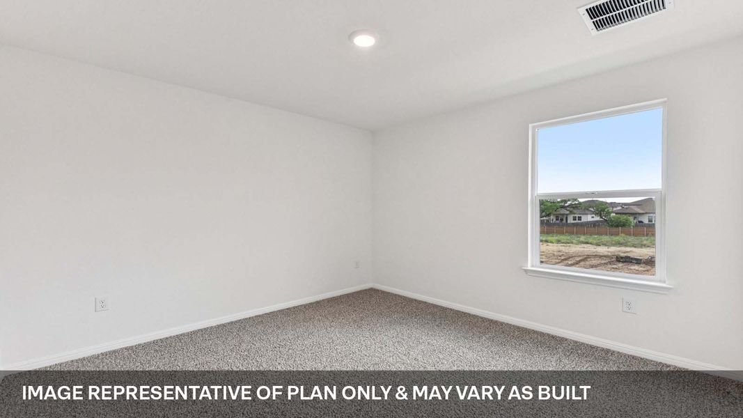 Representative unfurnished interior of a home built from the The Mitchell by D.R. Horton in Bar W Ranch, Leander (Image 29).