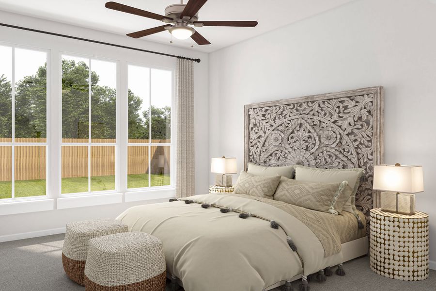 Representative furnished interior of a home built from the Enfield by Tri Pointe Homes in Lariat, Liberty Hill (Image 16).