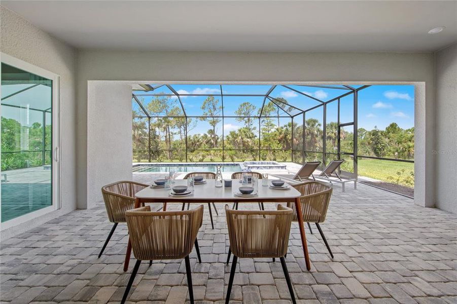 Exterior details and patio area of a home in Stillwater at Lakewood Ranch, Lakewood Ranch (Image 23).