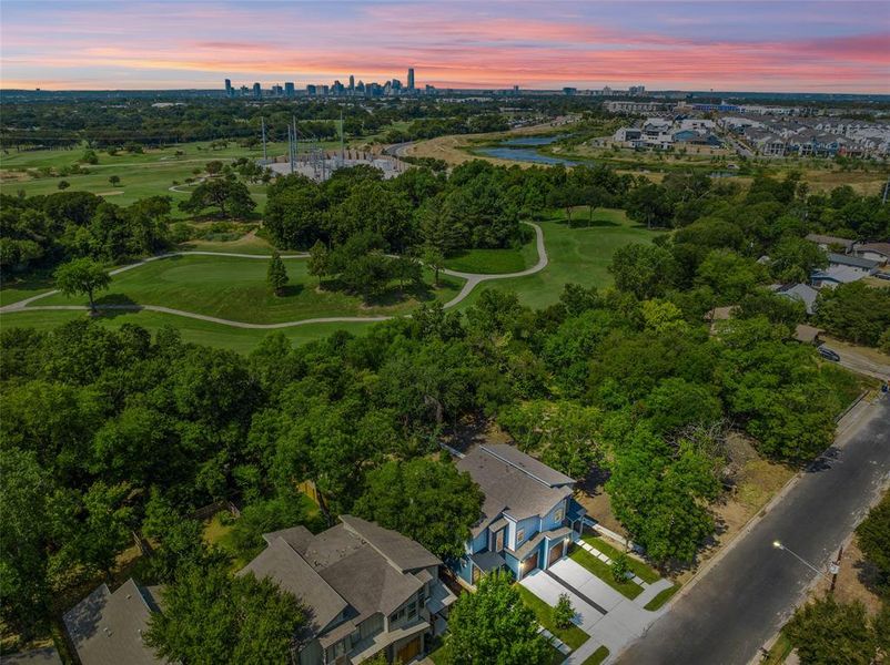 Gorgeous sunset views over the Morris Williams Golf Course which home backs to.