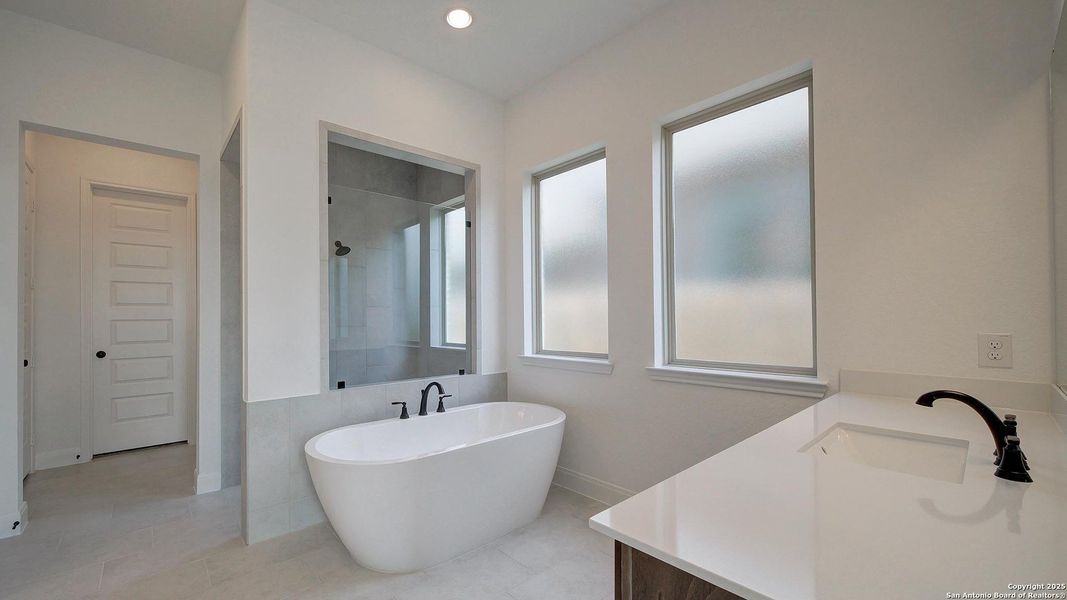 Furnished interior view inside a new home in Kallison Ranch 60', San Antonio (Image 6).