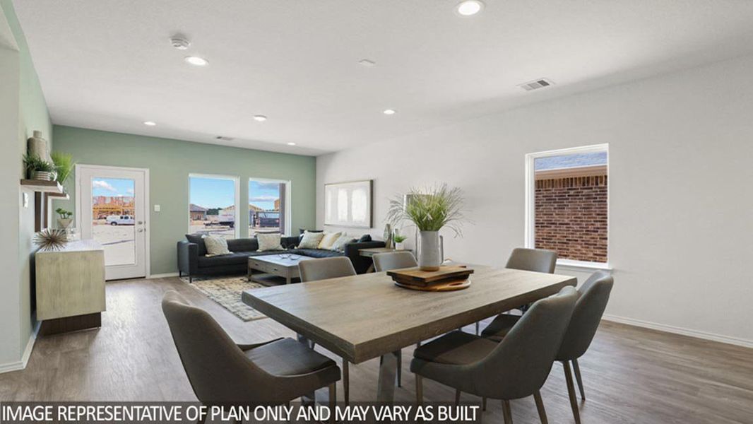 Furnished interior view inside a new home in Venetian Pines, Conroe (Image 7).