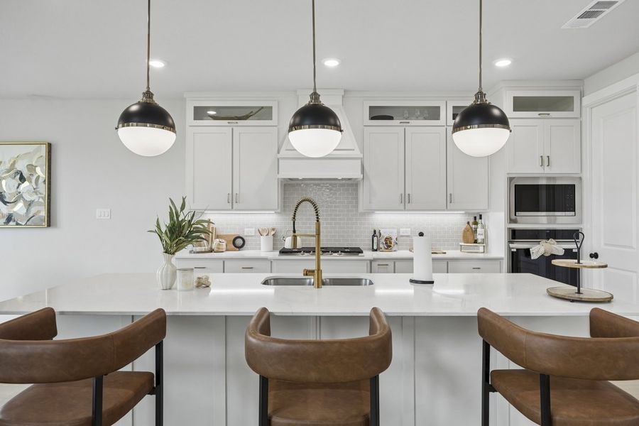 Representative furnished interior of a home built from the The Milan by Lillian Custom Homes in Polo Ridge, Forney (Image 16).