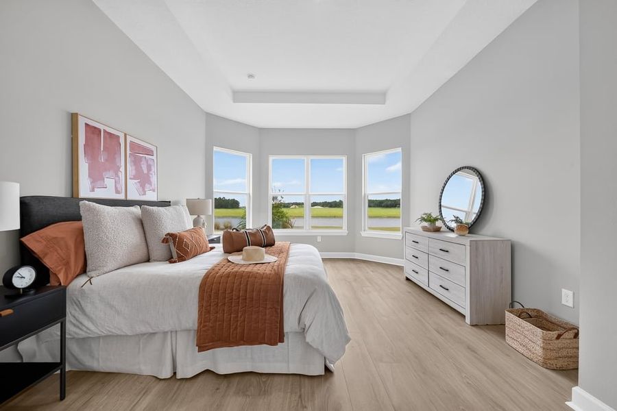 Representative furnished interior of a home built from the Ambra by Taylor Morrison in Center Lake Ranch Community Group Page, St. Cloud (Image 28).