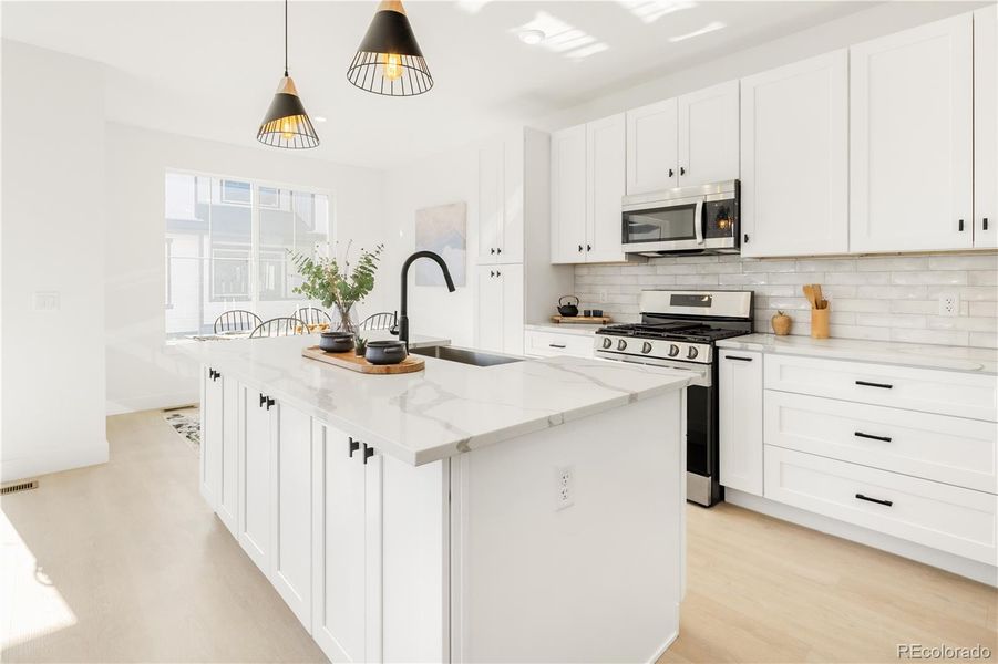 Furnished interior view inside a new home in , Arvada (Image 15).