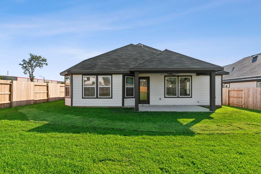 Exterior details and patio area of a home in Moran Ranch, Willis (Image 1). Exterior details and patio area of a home in Moran Ranch, Willis (Image 1).