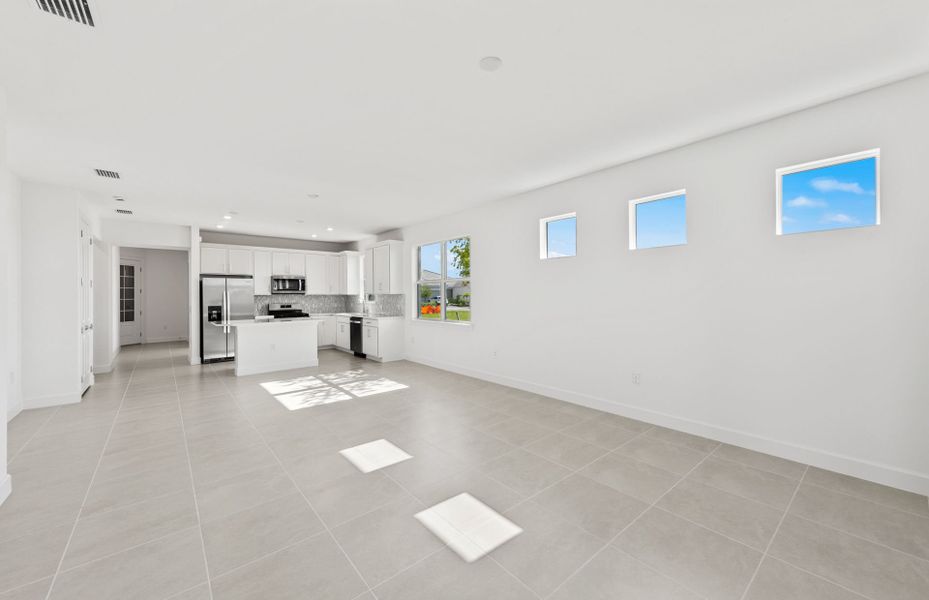 Spacious, unfurnished interior of a new home in TerraWalk at Babcock Ranch, Alva (Image 8). Spacious, unfurnished interior of a new home in TerraWalk at Babcock Ranch, Alva (Image 8).