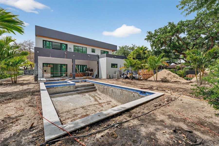 In-progress construction of a new home in , Miami Shores, FL (Image 3).