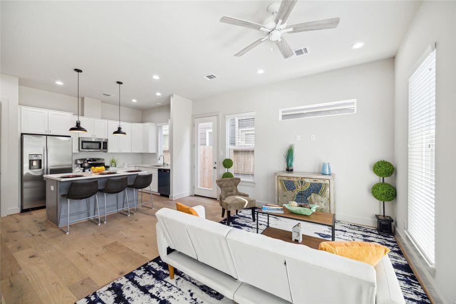 Furnished interior view inside a new home in , Houston (Image 9).