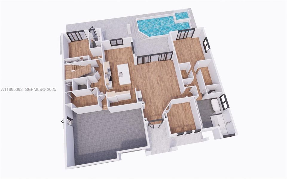 2D floor plan layout of this home in , Marco Island, FL (Image 3). 2D floor plan layout of this home in , Marco Island, FL (Image 3).