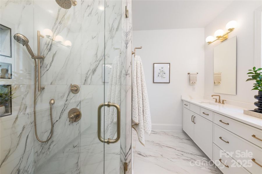 Furnished interior view inside a new home in , Charlotte (Image 13).