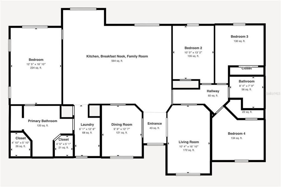 2D floor plan layout of this home in , Ocala, FL (Image 5).