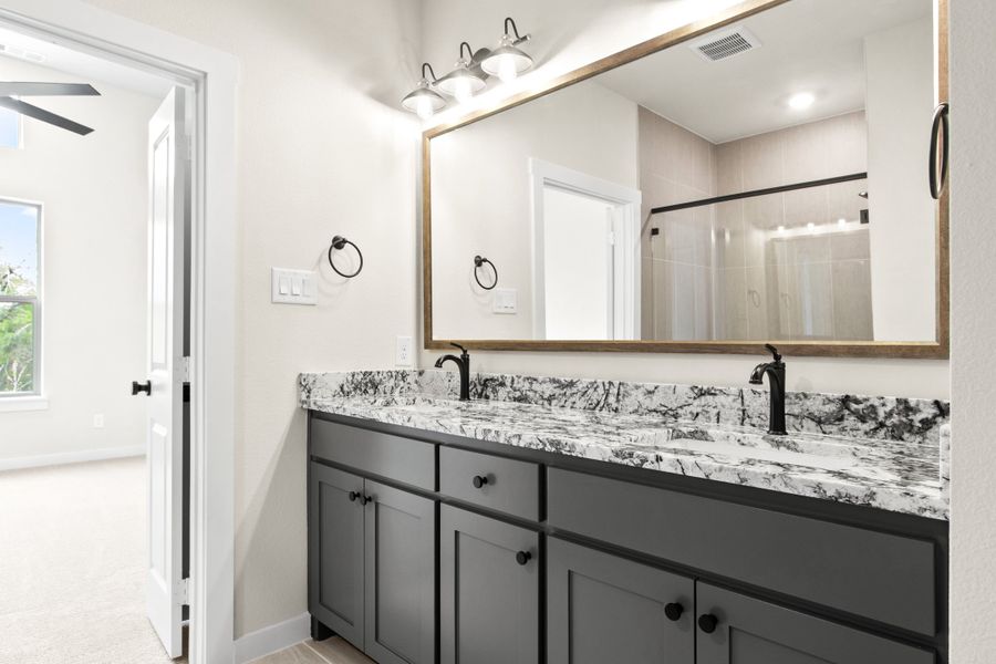 Furnished interior view inside a new home in Cottonwood Creek, Rowlett (Image 10).