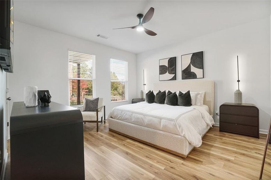 Furnished interior view inside a new home in , Atlanta (Image 6). Furnished interior view inside a new home in , Atlanta (Image 6).