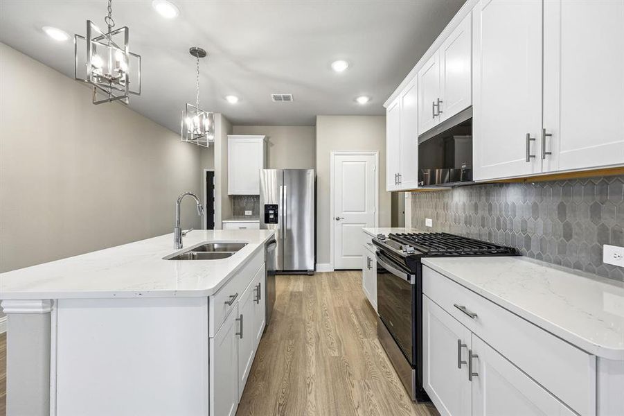 Furnished interior view inside a new home in Parks at Foster Crossing - Spring Series, Anna (Image 12).