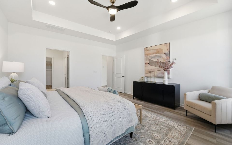 Furnished interior view inside a new home in Wendell Falls, Wendell (Image 11).